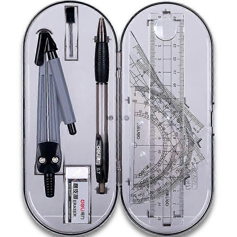 8pcs Student Stationery, Student Drawing Set (Black)