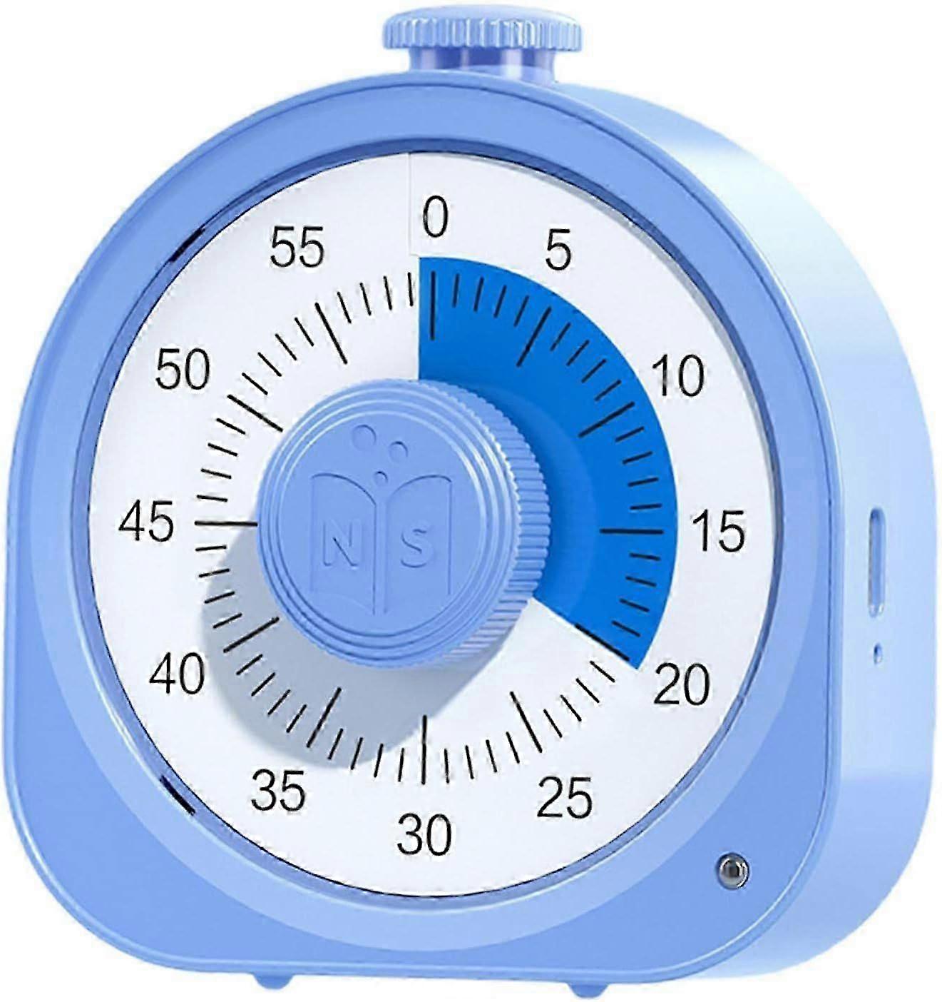 60-Minute Visual Countdown Timer with Magnetic Base - Dual-Mode Desk Clock for Kids’ Learning, ADHD & Office Meetings_CJE6