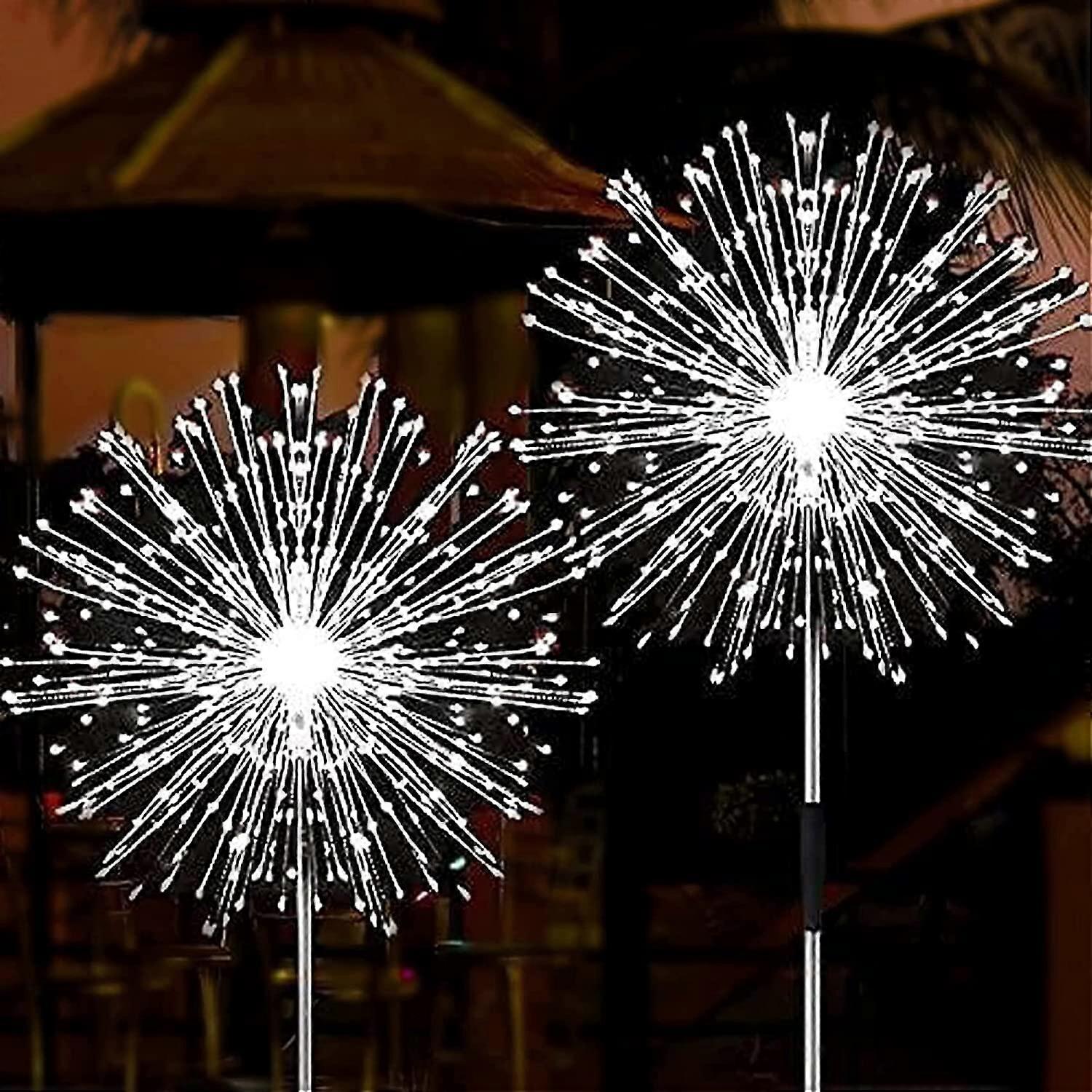 Solar Firework Lights, 2 Pack 180 LEDs 2 Lighting Modes Solar Lights Outdoor for Garden