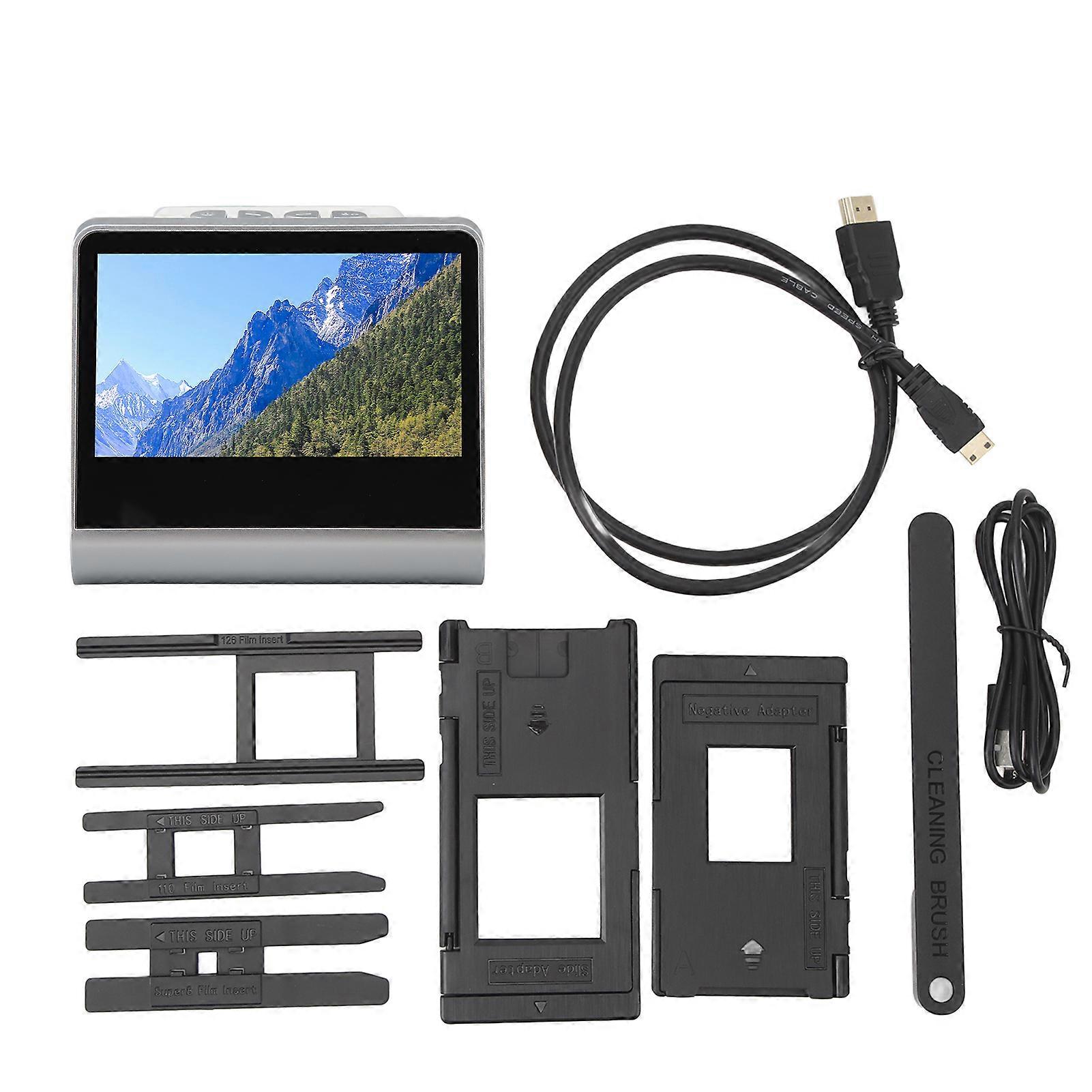 Film 5 Inch LCD Screen CMOS Sensor Slides Negatives Scanner with Built In 16GB Memory for High Resolution JPEG Digital Photos