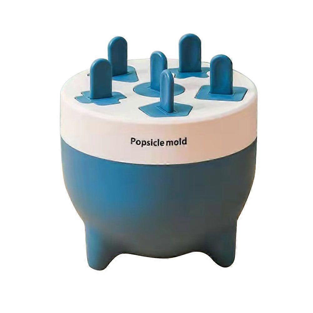 6-cell round Christmas candy moulds Edible PP ice-cream models Ice cream models #Blue