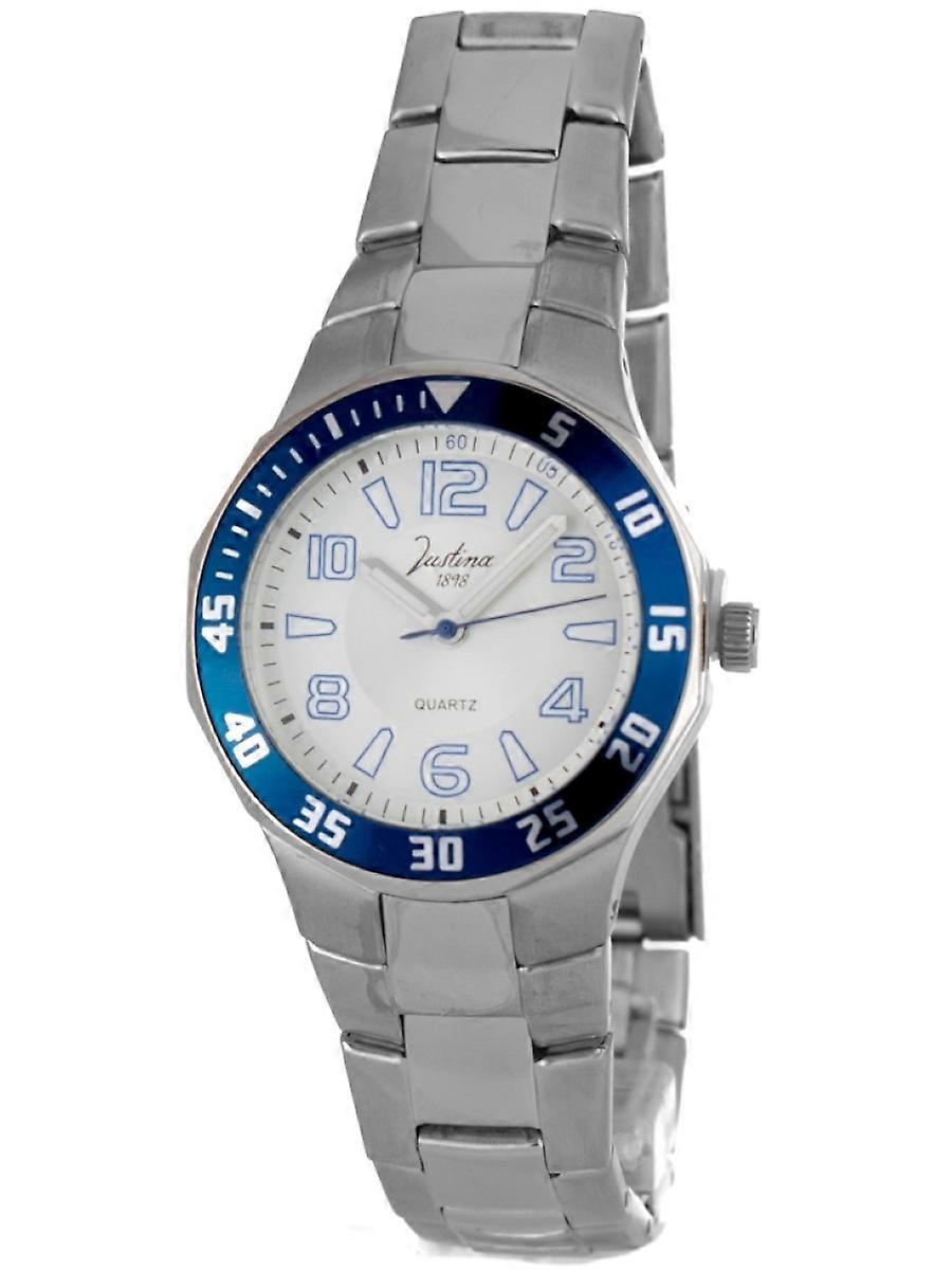 Justina sølv rustfrit stål 11909A dameur