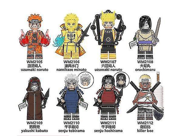 סדרת נארוטו אבני בניין נארוטו מיניפיג'ורה ילדים להרכיב צעצועים