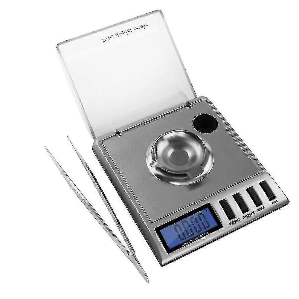Gemini Bilancia Digitale Portatile Milligrammi Argento Alta Precisione 20 X 0,001 G