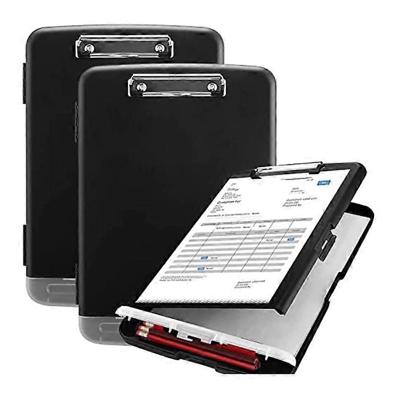 2Pack Clipboard with Storage,A4 Size High Capacity Nursing Clipboards