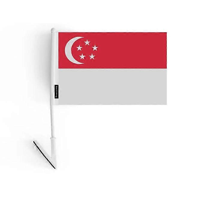 Adhesive Flag - Multicolored - Singapore - 14 x 21 cm - 10 pieces - Durable Polyester
