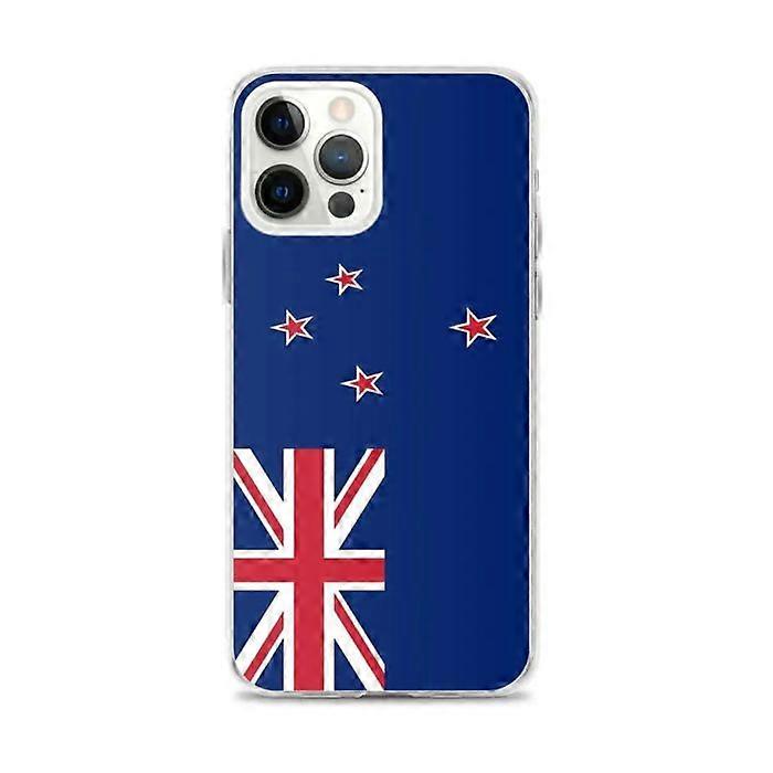 Phone Case - PIXELFORMA - iPhone 12 Pro Max - New Zealand Flag - Multicolor - Transparent TPU