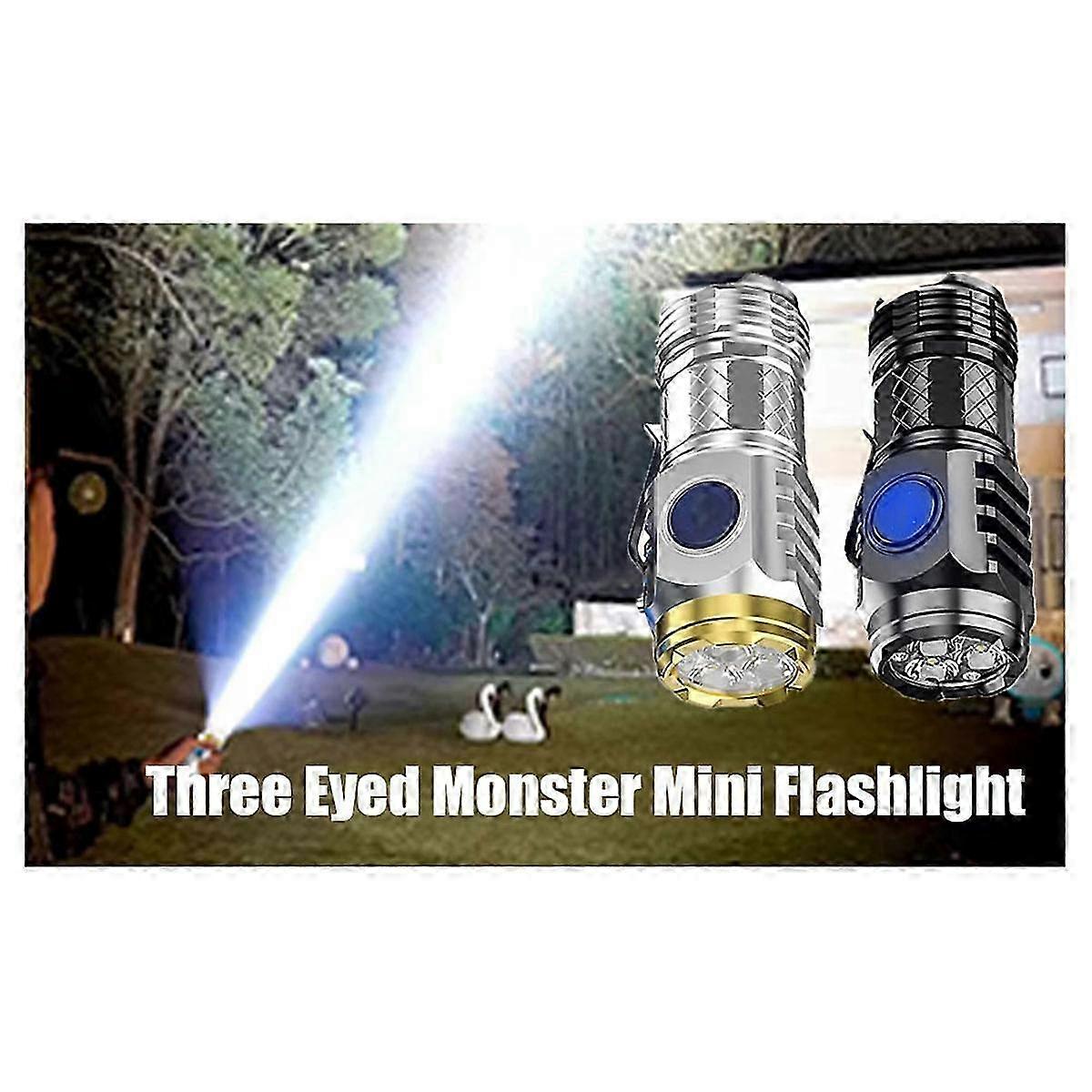 2Pcs Mini Flash Super Power Flashlight, Thumb Flashlight Mini Flashlights, Flashlight, Pocket Flashlight