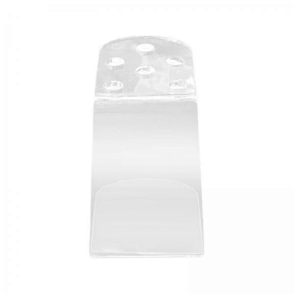 3x حامل قص الحلاق 6 ثقوب مقص احترافي شفاف للمشبك