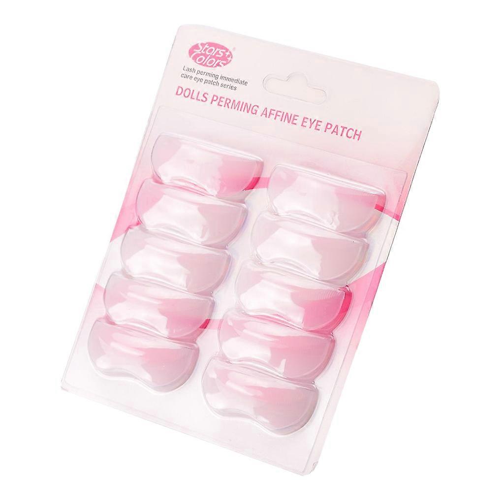 5Pairs Lifting Eyelash Perming Curling Silicone Eye Pads Pink