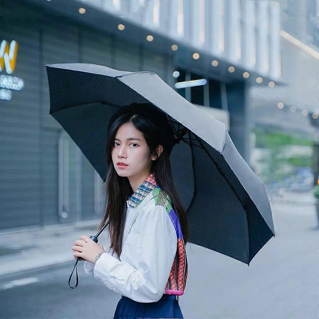 COMPATIBLE Xiaomi Youpin WD1 Empty Valley Automatic Umbrella, Size: 23 inch(Black)