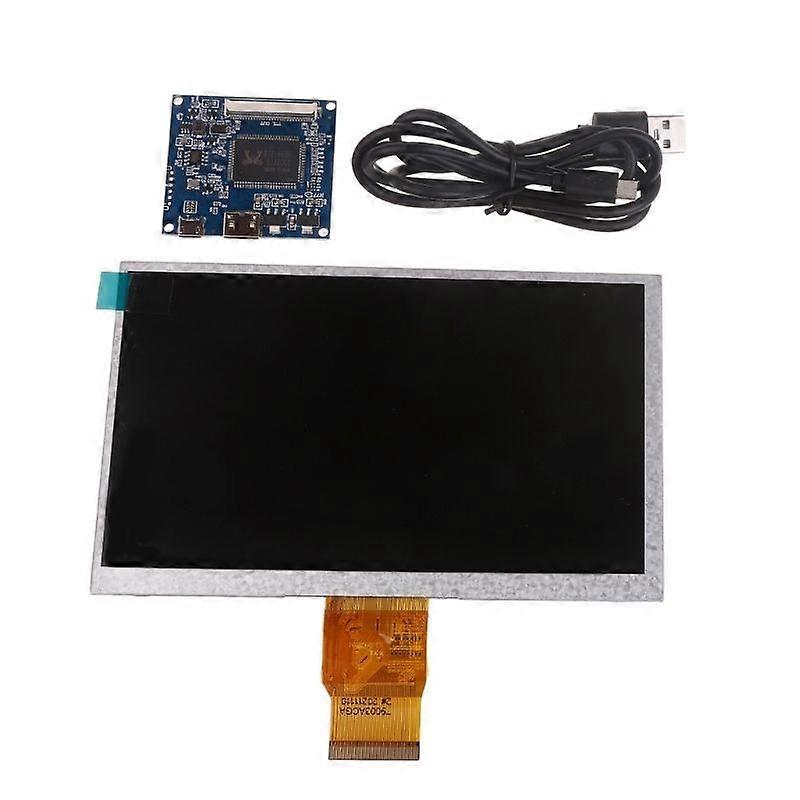 1024x600 7 Inch LCD Monitor with Drive Control Board High Resolution HDMI1.2