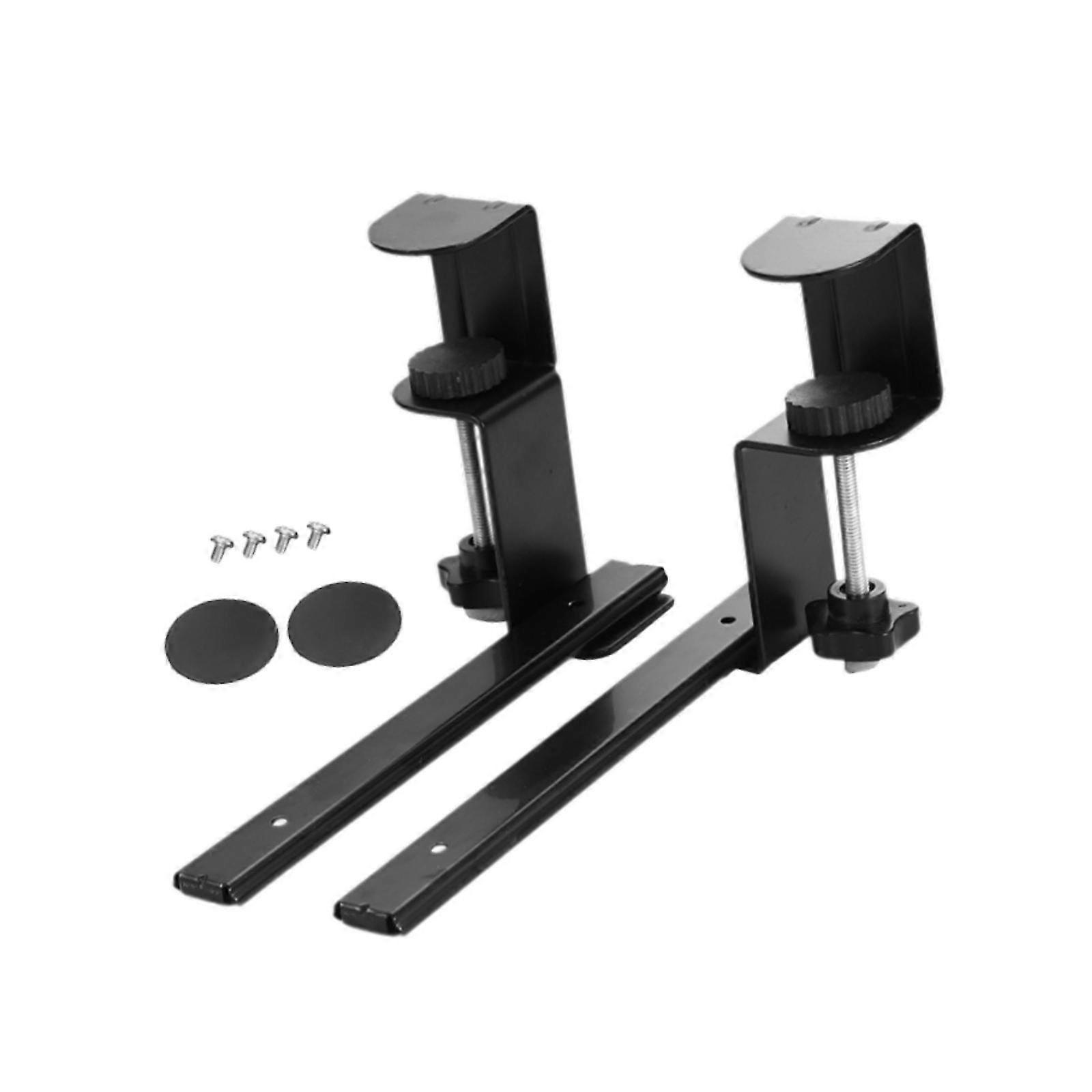 under Desk Keyboard Tray Storage Rack Pull Out Hardware Clamp on Mount Bracket
