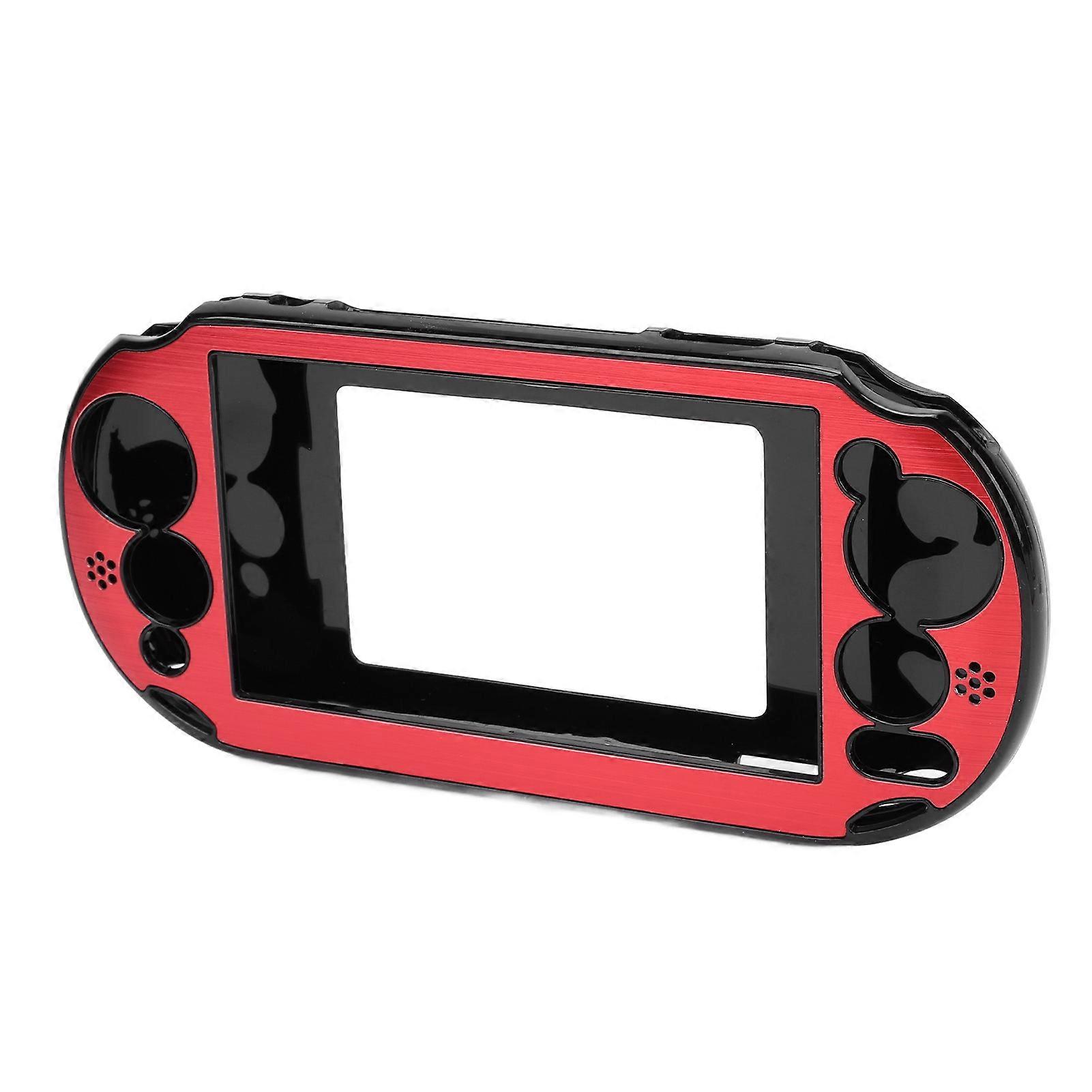 Aluminum Metal Skin Protective Cover Case Hard Shell for PSV 2000 Handheld Game Console Video Game Accessories Red 