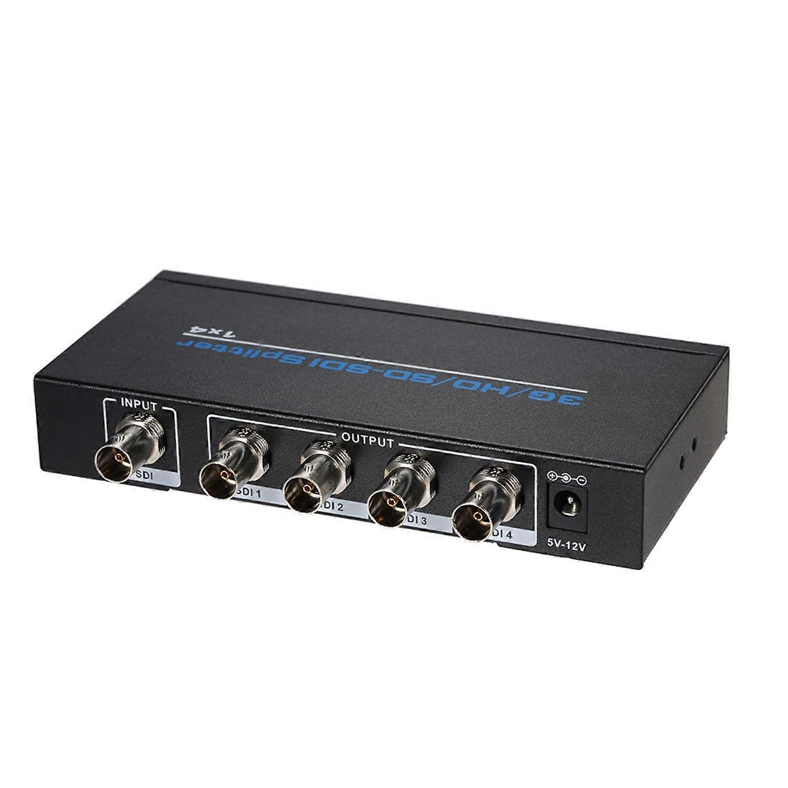 3G/HD/SD_SDI Splitter 1 * 4 Distribution 1 Input 4 Outputs Supports HD-SDI SD-SDI and 3G-SDI