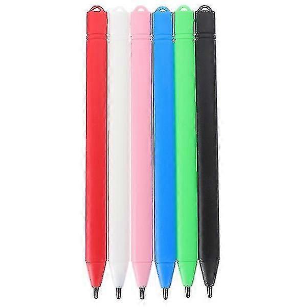 Magnetic Pens 6 Pack for LCD Writing Tablet, Kids Erasable Doodle Board Drawing Toy with Erase Function