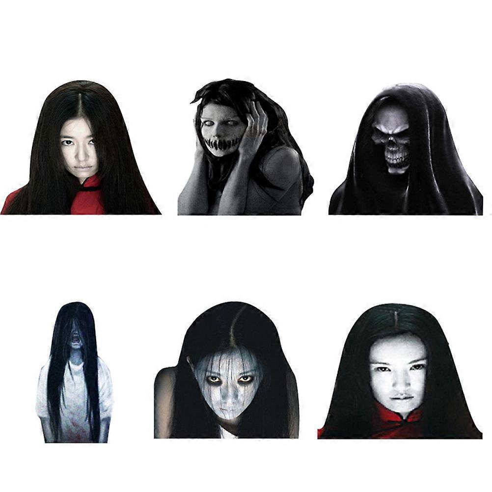 Reflective Scary Ghost Decal for Car Windshield – Durable Wiper Sticker for Unique Vehicle Decoration