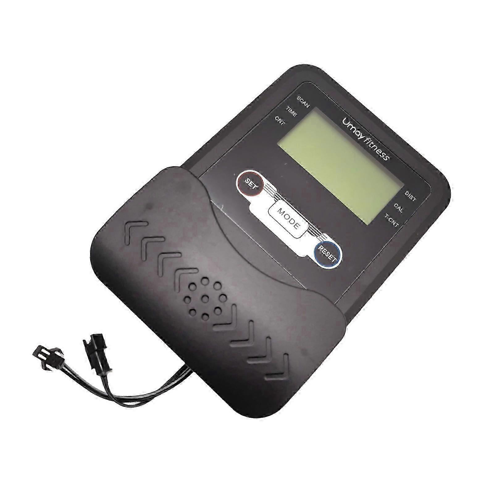 Digital Multipurpose Rowing Machine Display in Black with Monitor Speedometer and Time Counter Features