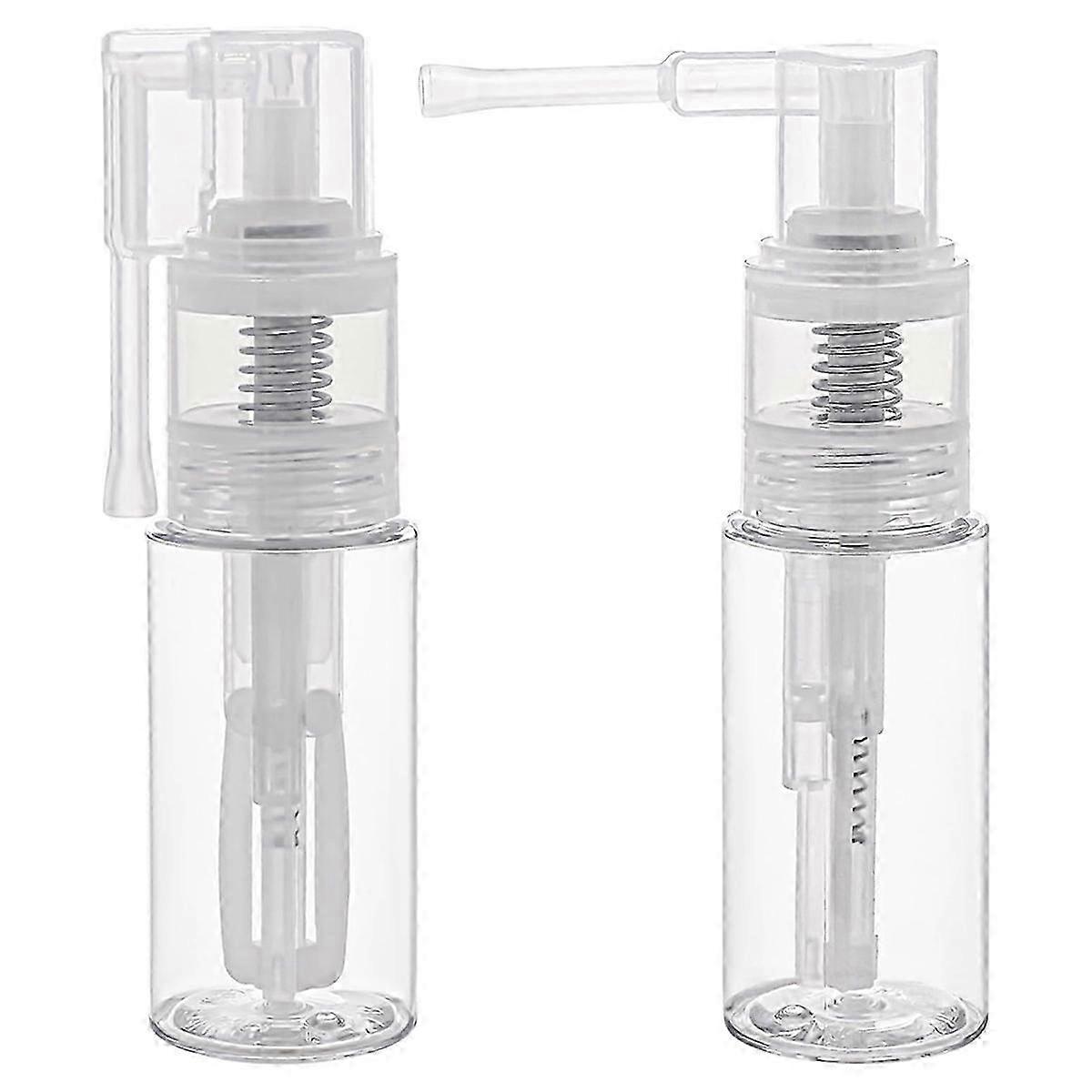 2-Pack Transparent Craft Glitter Dispenser Bottles for Dusting Projects