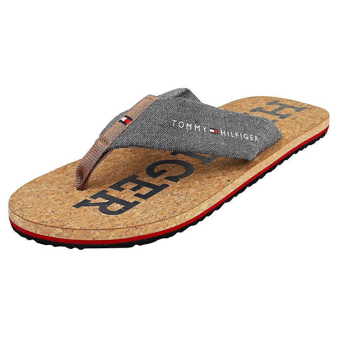 Tommy Hilfiger Cork Beach 男士沙漠天空人字拖凉鞋