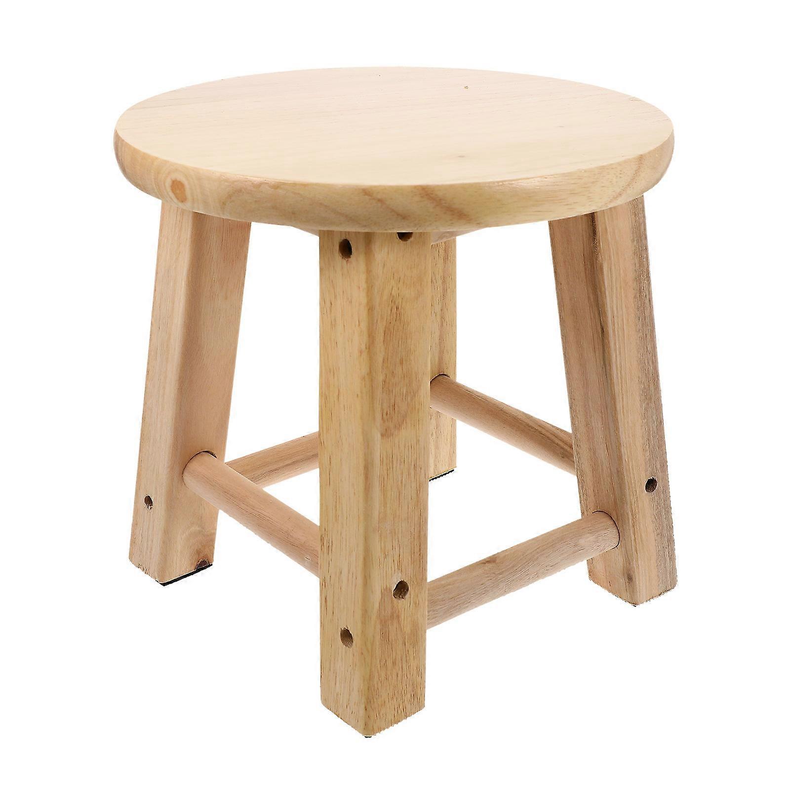 1Pc Household Wooden Stool Bathroom Anti slip Footstool Small Low Stool