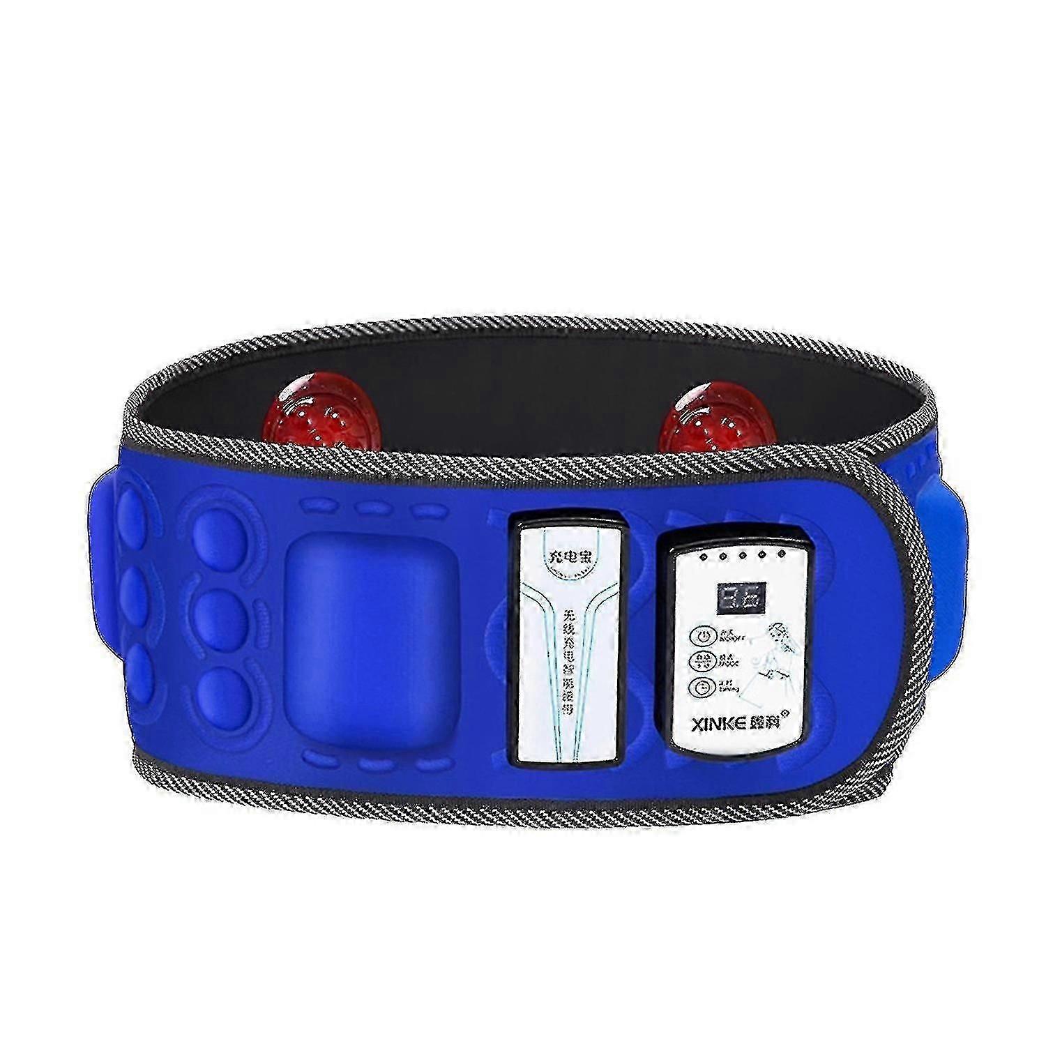 נייד כושר עצלן מכונת הרזיה עיצוב חגורה גוף הרזיה מכונת בטן זיגס כחול