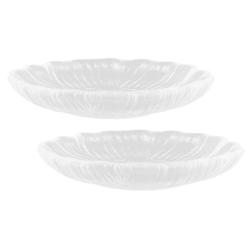Here's a refined and professional product description for your item:
**2pcs Heat Resistant Glass Saucer – Decorative Mini Plates for Tea Cups,