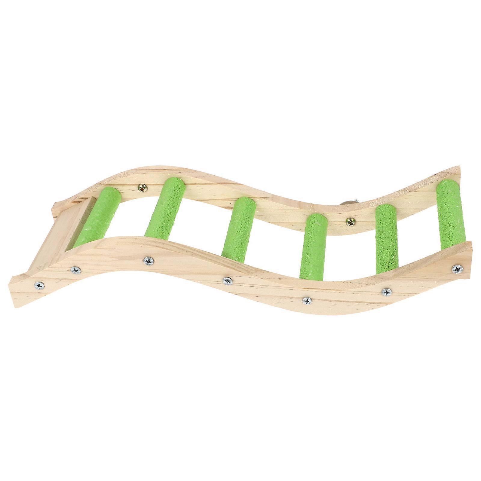 Parrot Toys Ladder Parrot Ladder Toy Bird Entertainment Pet Climbing Prop Synthetic Material 38X12X2.5CM 1Pcs