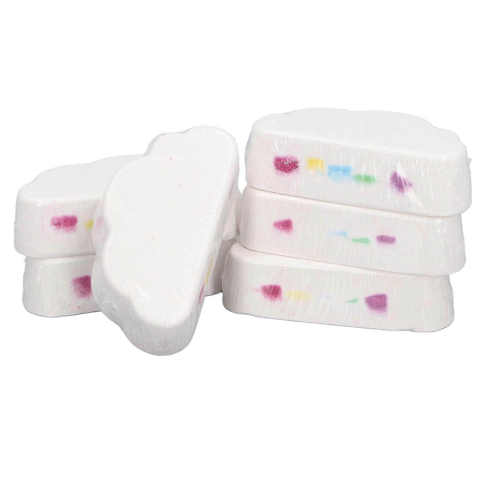 2025 Latest Model 6pcs Cloud Shape Bubble Bath Balls Vivid Color Aromatherapy ...