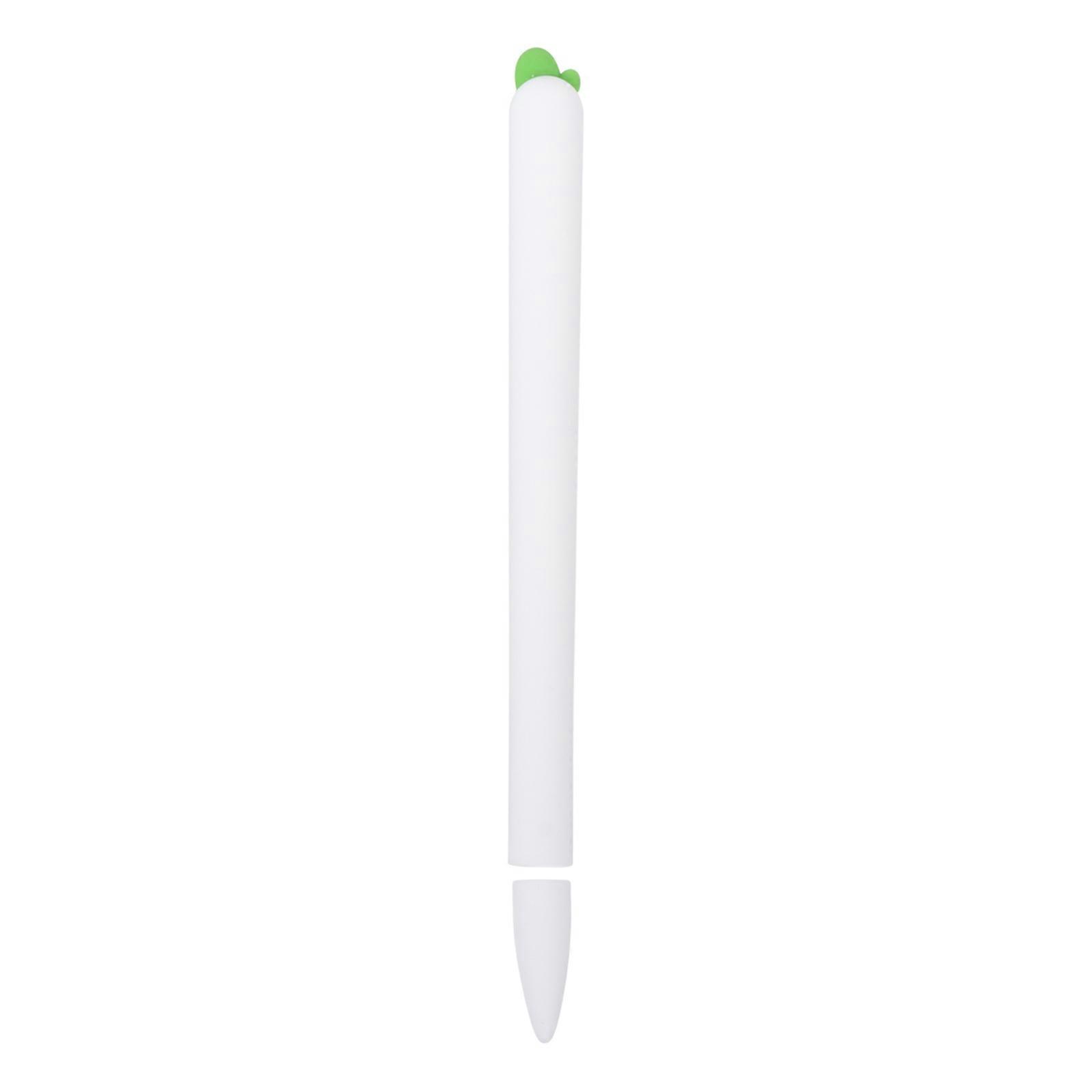Cartoon Carrot Silicone Stylus Cover for Pencil – Non Slip, Smooth Surface Protective Sleeve with Grip Enhancement and Scratch Protection for