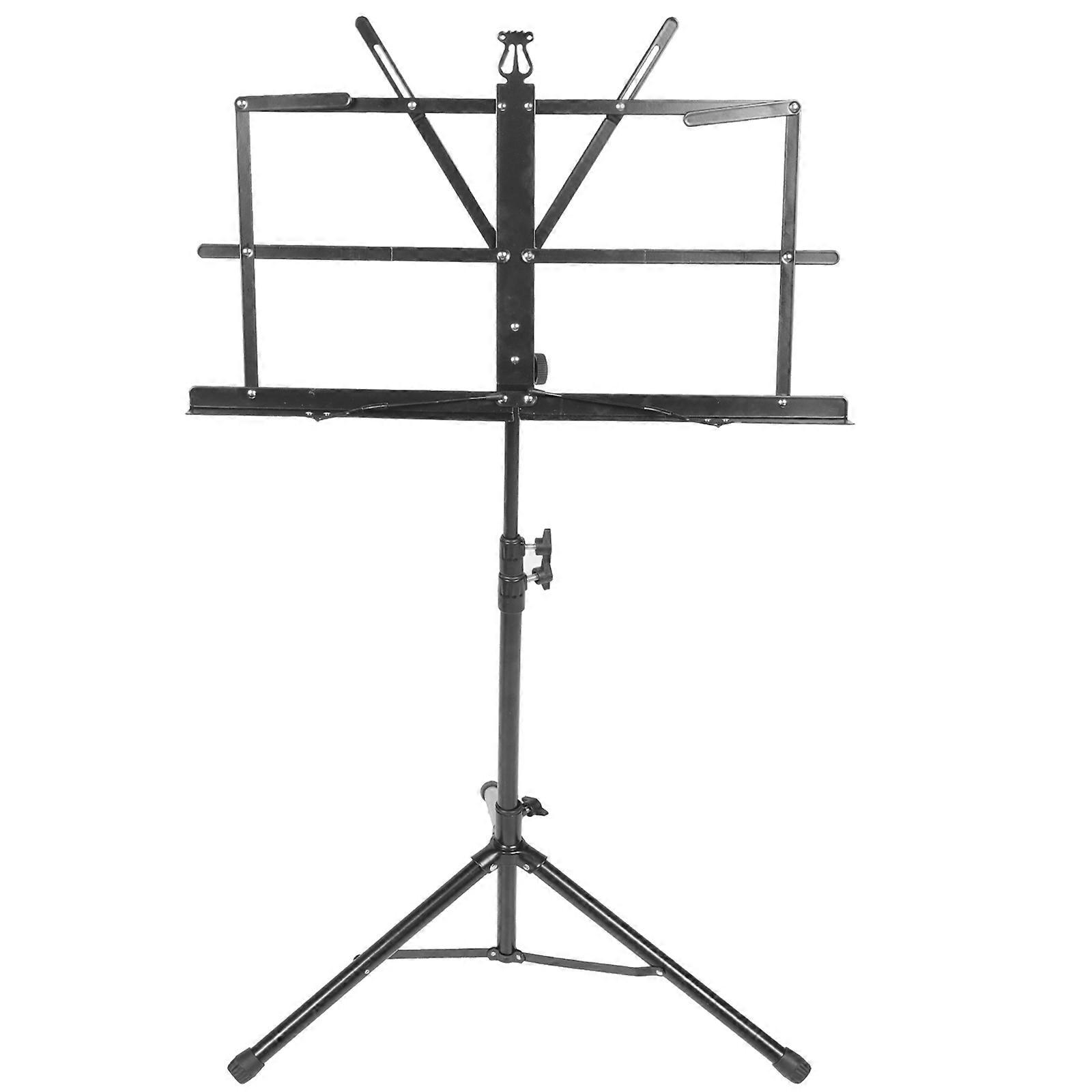 Adjustable Portable Music Stand with Tripod Sheet Music Holder for Instrumental Performance – Stable and Convenient Support