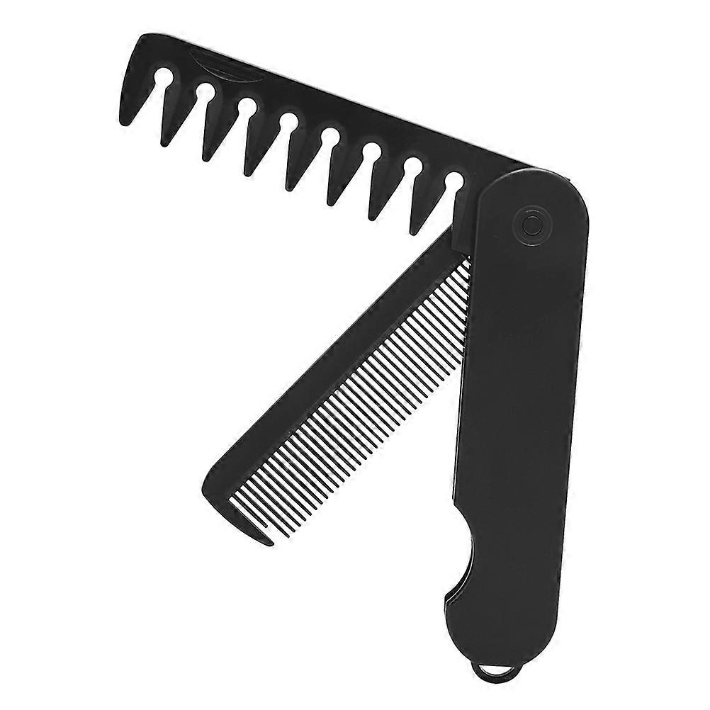 Portable Folding Comb For Men Sleek Design Wide Tooth Texture Ideal For Use 1Set