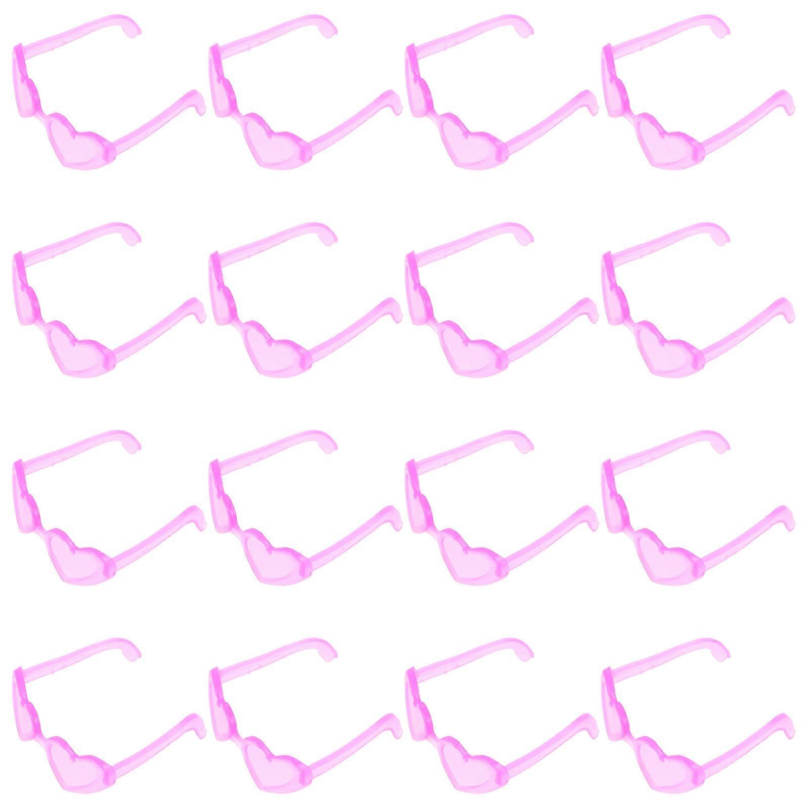 Heart Shaped Mini Doll Sunglasses 60pcs Stylish Eyeglasses for DIY Projects, Party Decorations, and Dress Up Fun