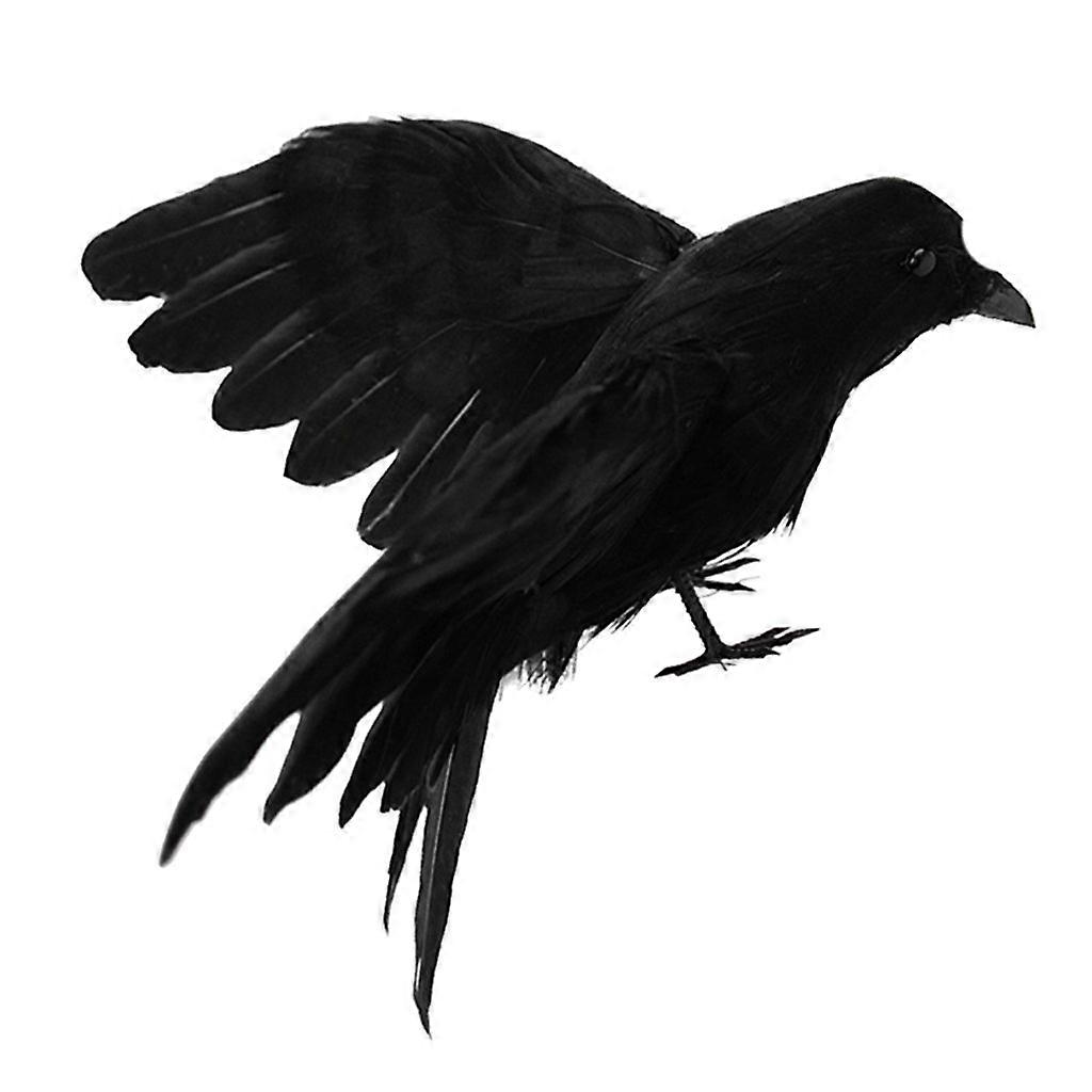 Artificial Raven / Crow / Forest Birds for Garden Balcony 5
