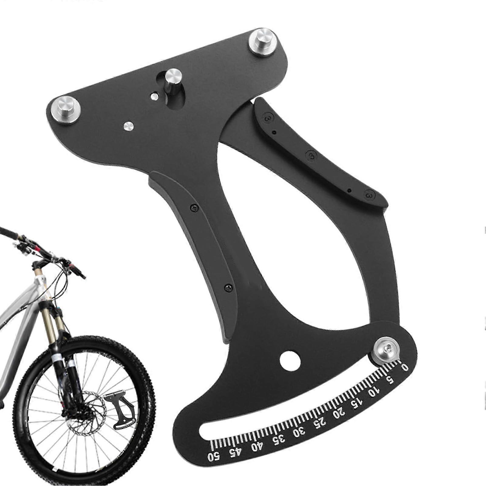 Wheel Spoke Tensionmeter, Mountain Bike Rim Tension Meter, Cycling Correction Tool, Measuring Tool for Centring Wheels for Repair and Adjustment Black
