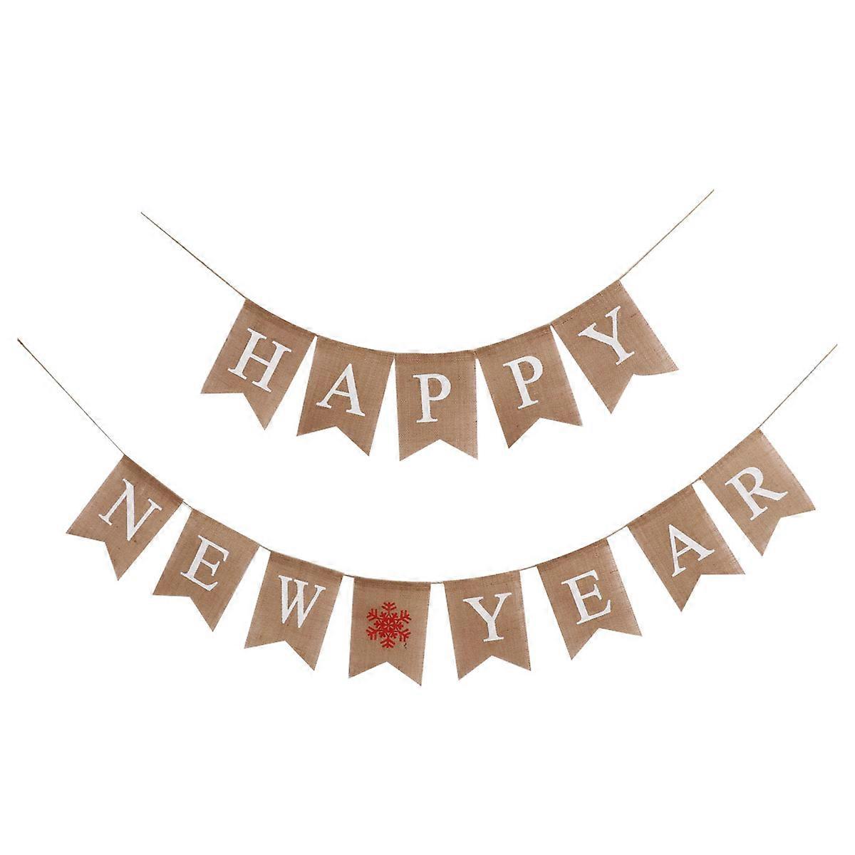 سنة جديدة سعيدة ديكور الجدار Swallowtail راية حزب لوازم تصميم رايات 2.8 متر متعدد الألوان الجدار معلقة 1 مجموعة