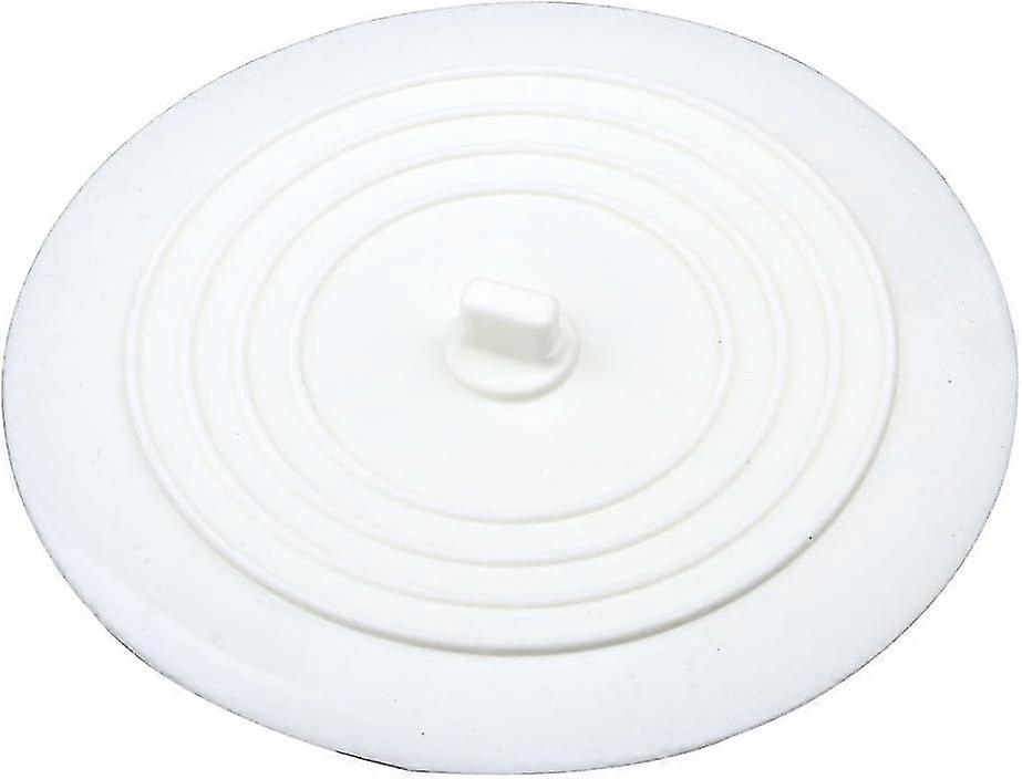 Silicone Bath Plug, White Drain Stopper for Kitchen Bathroom Laundry