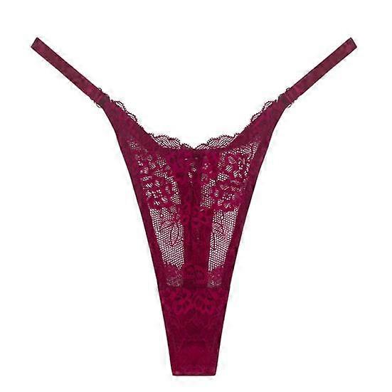Low Rise Cotton Crotch T-Shape Lady Panties Crochet Lace Hollow Out G-String Thong
