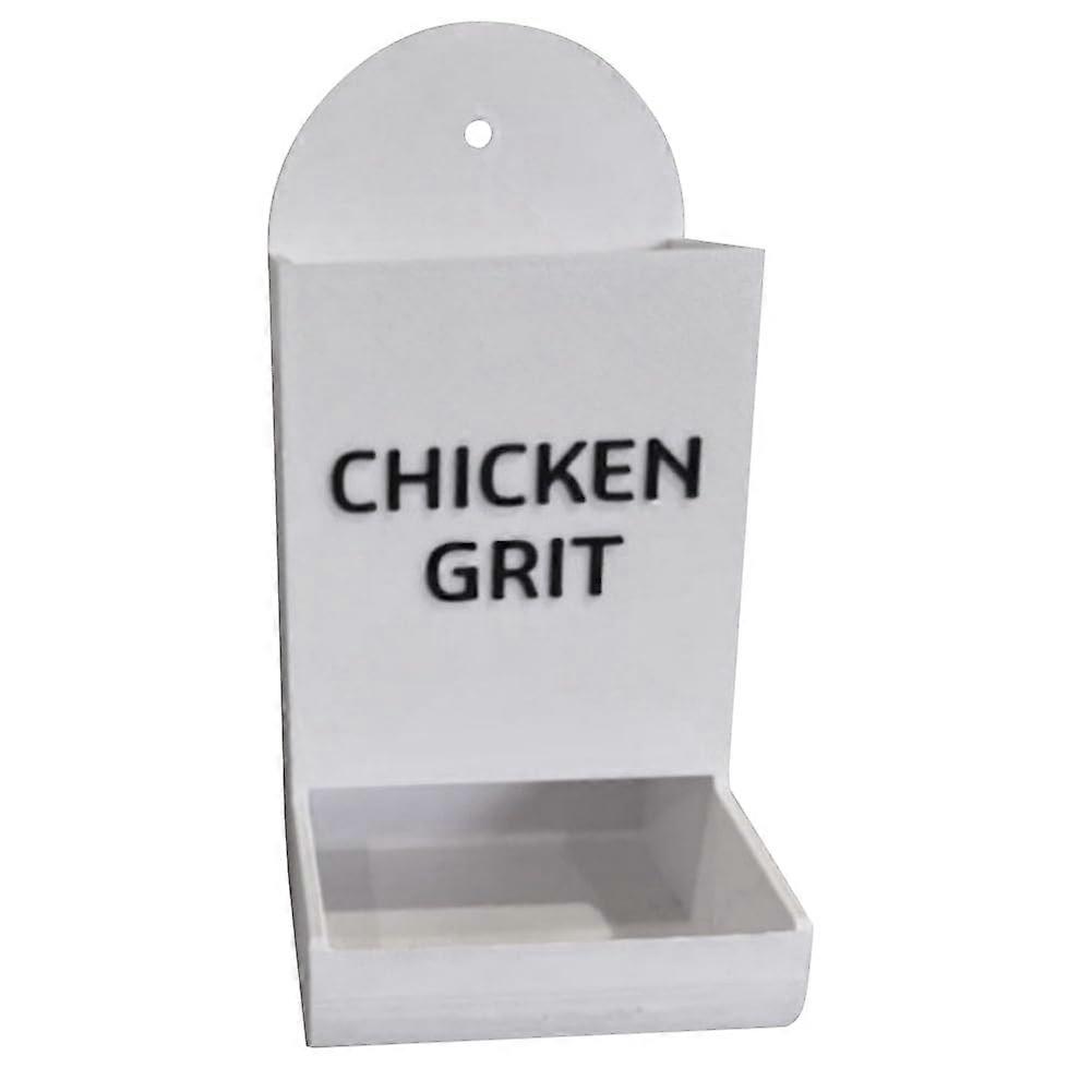 Chicken Oyster Shell Feeder Set B for Chickens Without Waste - Coop Accessory with Granules and Robust Material