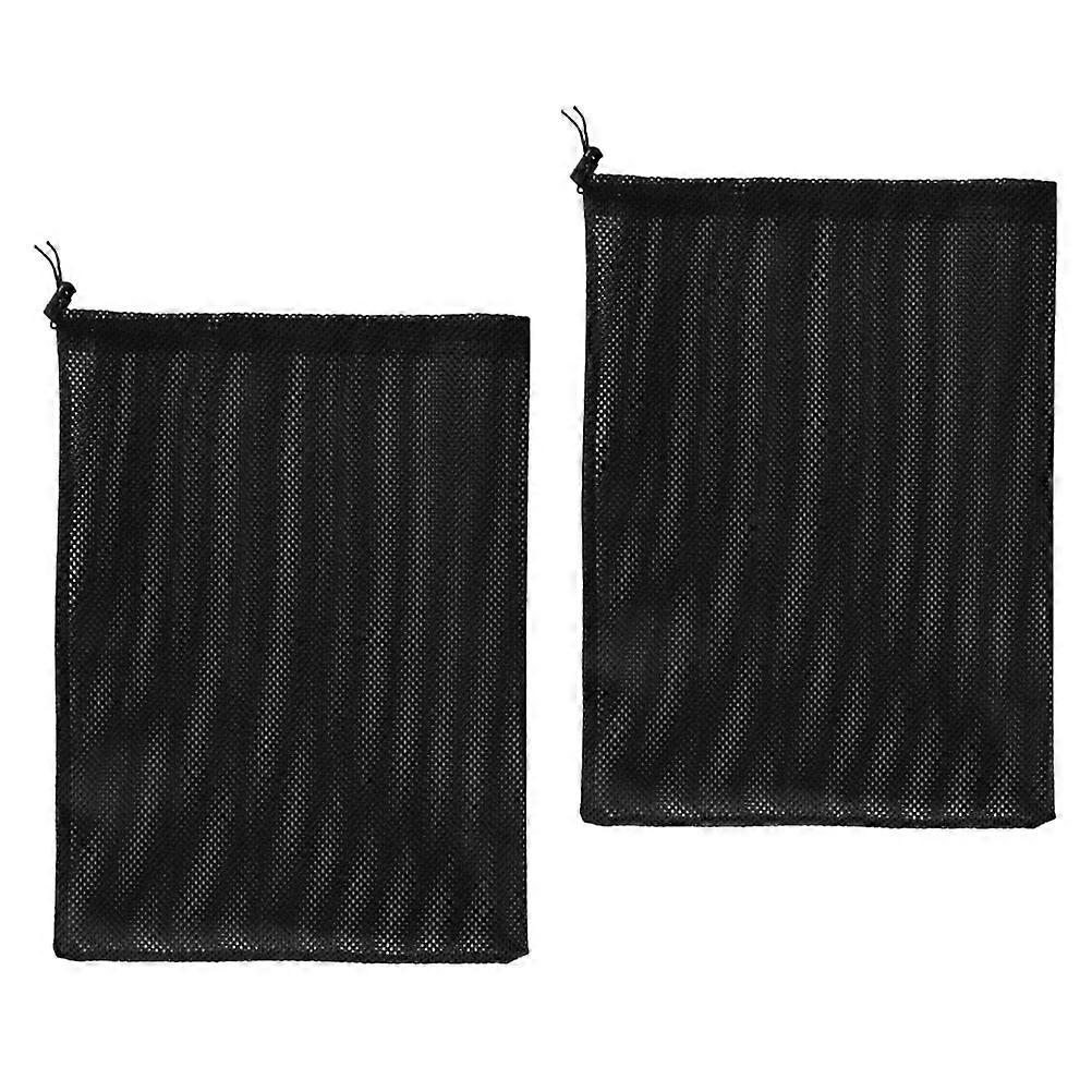 2pcs תעשייתי פוליאסטר רשת משאבת שקיות סינון עבור דגים טנק משאבות – עמיד פסולת הגנה, שחור רשת פאוץ' כדי למנוע סתימות ונזק