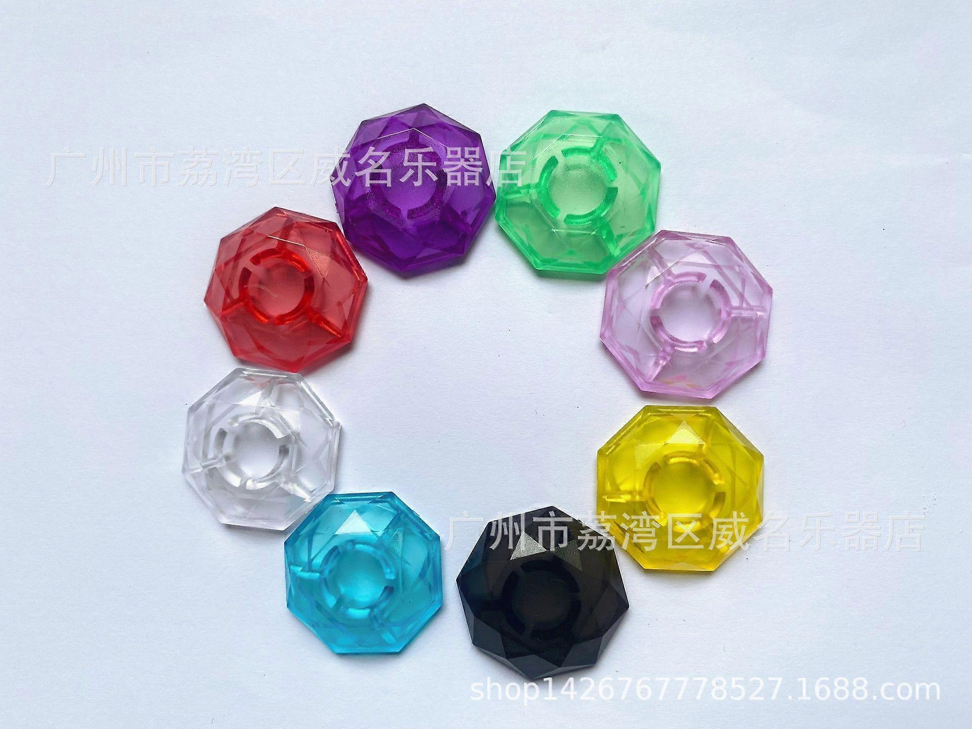 6pcs Guitar Pedal Footswitch Toppers Multicolor Effect Pedal Caps Foot Nail Protection Cap For Visual Enhancement And Durable Performance
