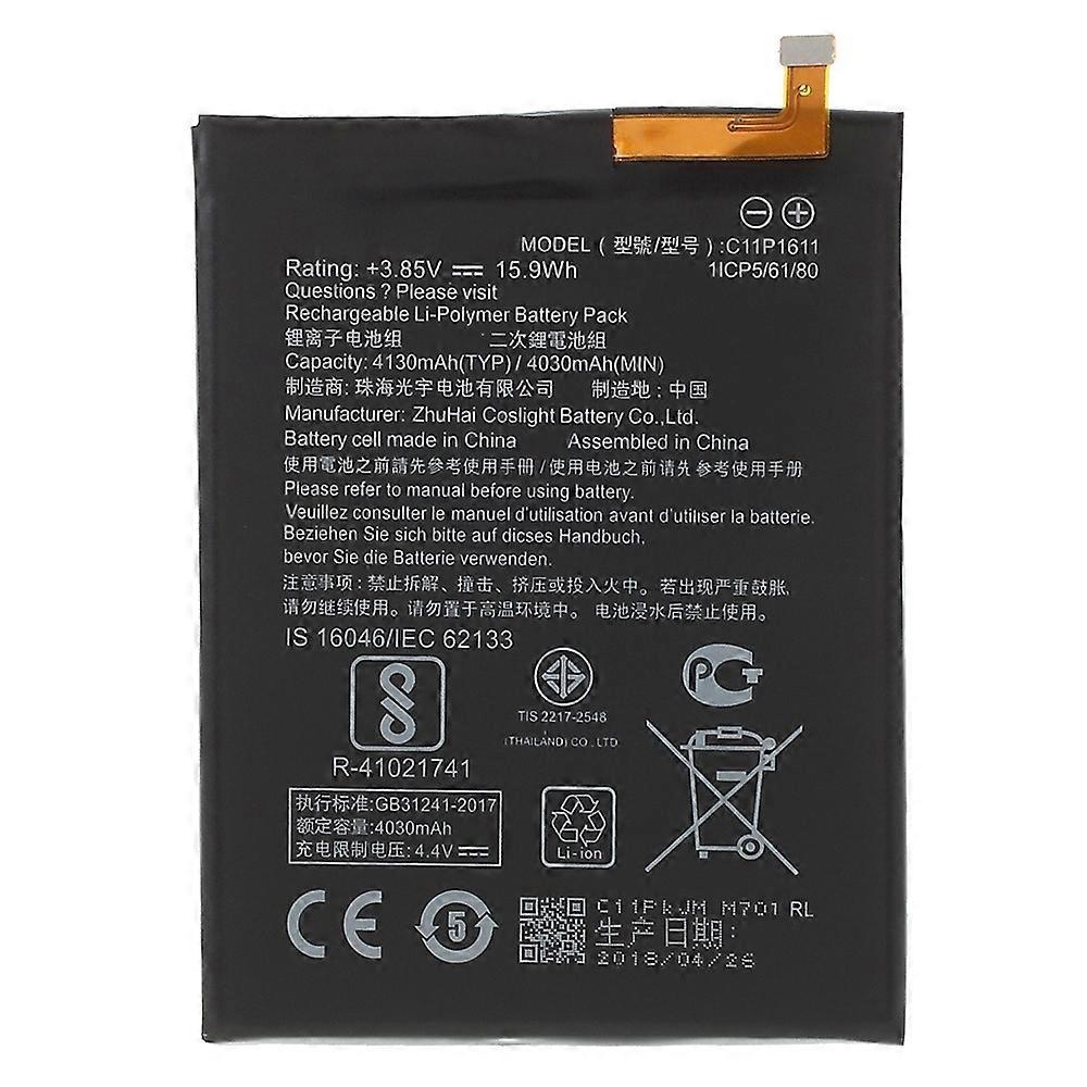 For Asus ZenFone Max Plus (M1) ZB570TL 3.85V 4030mAh Li ion Polymer Battery Part (Encode: C11P1611)