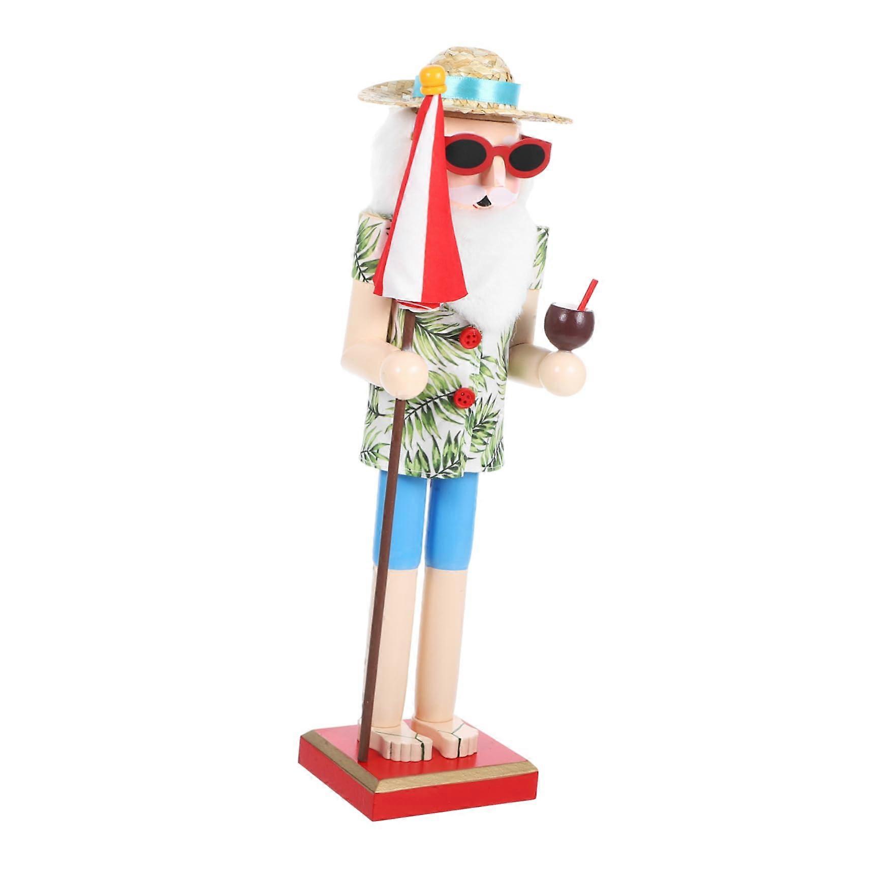 Hawaiian Nutcracker Statue Christmas Decoration