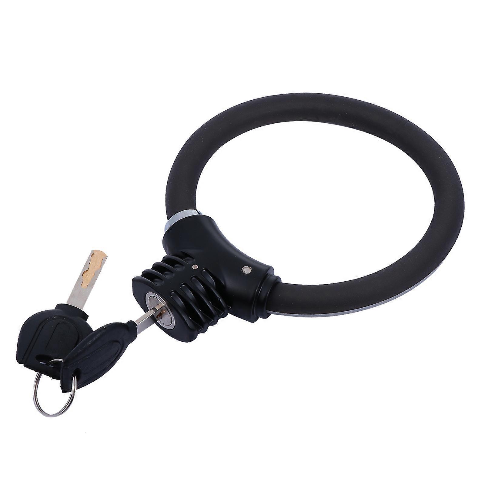 Metal Bike Lock Steel Cable Anti Theft For Cycling Cyclists 1Set