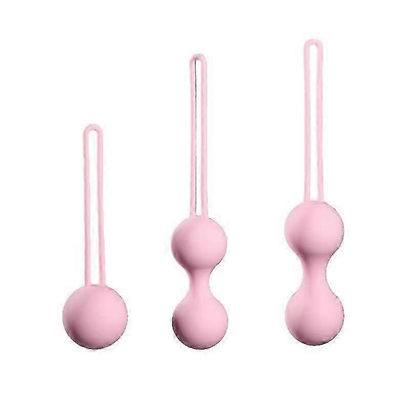 Kegel Balls for Female 3 Set Kegel Exercise Weights Exercise Kit Pink