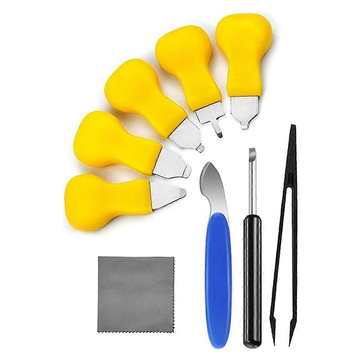 Watch Back Removal Tool, 9 in 1 Watch Battery Replacement Tool Kit, Opener Remover Tools and Anti-Static Tweezers B