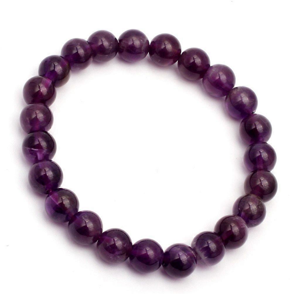 SHG Store Assorted Sizes Circular Rope Natural Amethyst Pearl 7 Cm Elastic Adjustable Bracelet
