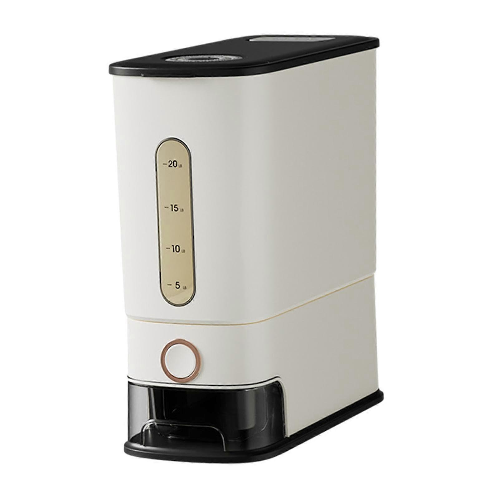 Rice Storage Container 12 Kg Capacity, Airtight Canister for Pantry, Food Grade Plastic, Keeps Rice Fresh Longer