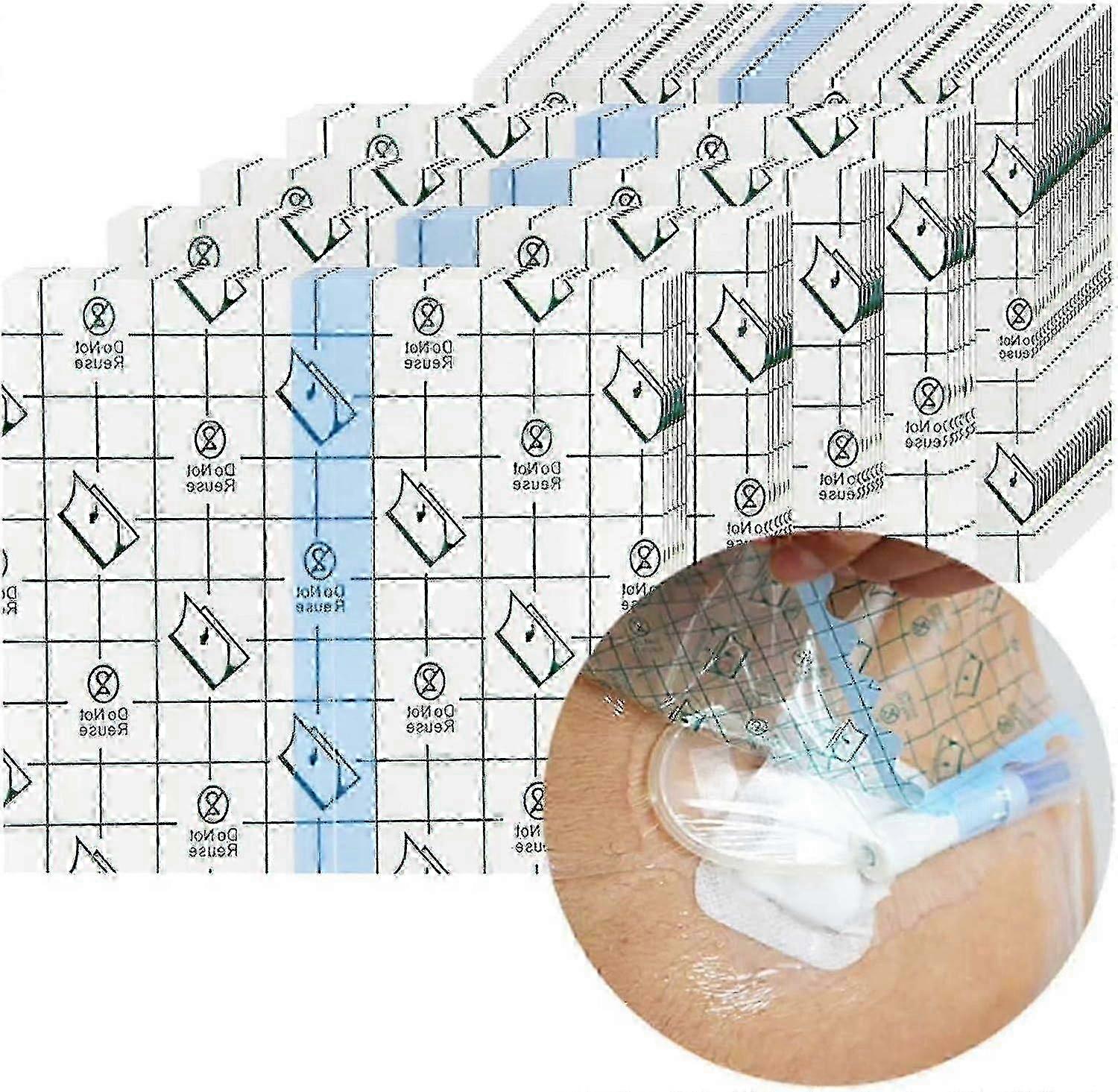 100pcs waterproof shower cover shields dialysis port picc line chest catheter chemo port g-tube