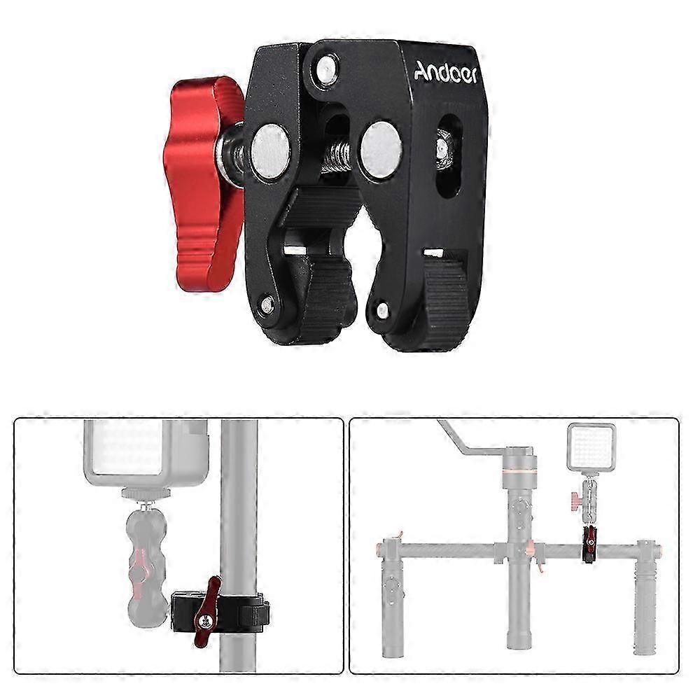 Alicate de Caranguejo Andoer Clip Super Clamp com 1/4